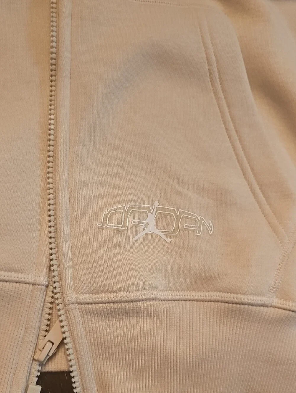 Jordan OVERSIZED FULL-ZIP HOODIE    Rattan/Phantom/Phantom